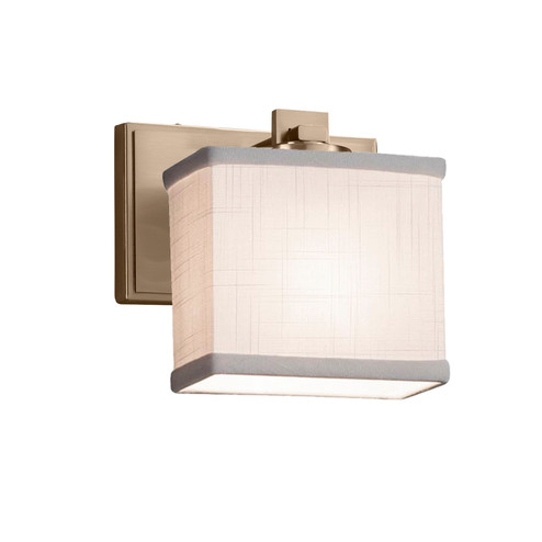 Textile One Light Wall Sconce in Brushed Brass (102|FAB-8447-55-GRAY-BRSS)