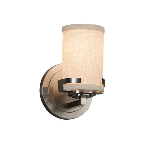 Textile LED Wall Sconce in Polished Chrome (102|FAB-8451-10-CREM-CROM-LED1-700)