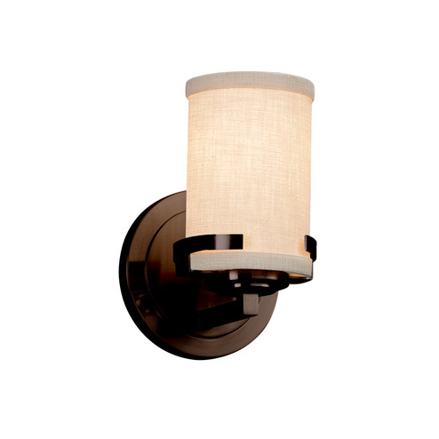 Textile LED Wall Sconce in Dark Bronze (102|FAB-8451-10-CREM-DBRZ-LED1-700)