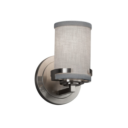 Textile One Light Wall Sconce in Dark Bronze (102|FAB-8451-10-GRAY-DBRZ)