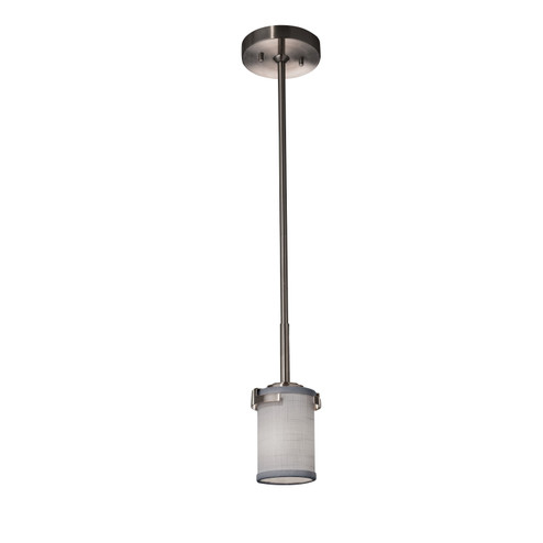 Textile One Light Pendant in Polished Chrome (102|FAB-8455-10-GRAY-CROM)