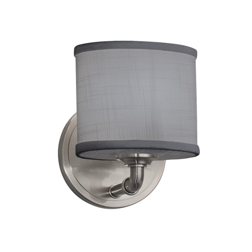 Textile One Light Wall Sconce in Dark Bronze (102|FAB-8467-30-GRAY-DBRZ)