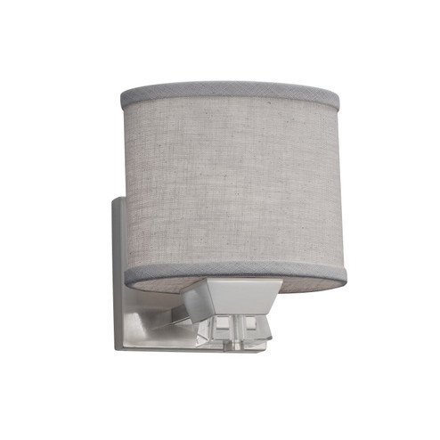 Textile LED Wall Sconce in Polished Chrome (102|FAB-8471-10-GRAY-CROM-LED1-700)