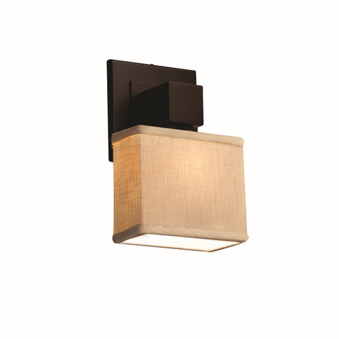 Textile LED Wall Sconce in Dark Bronze (102|FAB-8707-55-CREM-DBRZ-LED1-700) Textile LED Wall Sconce in Dark Bronze (102|FAB-8707-55-CREM-DBRZ-LED1-700)