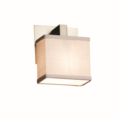 Textile One Light Wall Sconce in Polished Chrome (102|FAB-8931-55-WHTE-CROM)