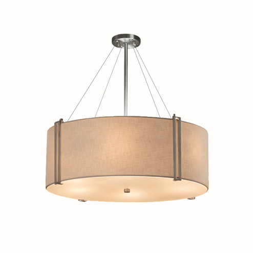 Textile Eight Light Pendant in Matte Black (102|FAB-9517-CREM-MBLK)