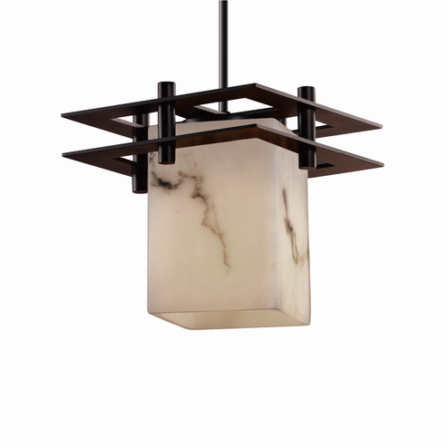 LumenAria One Light Pendant in Brushed Nickel (102|FAL-8165-15-NCKL-BKCD)