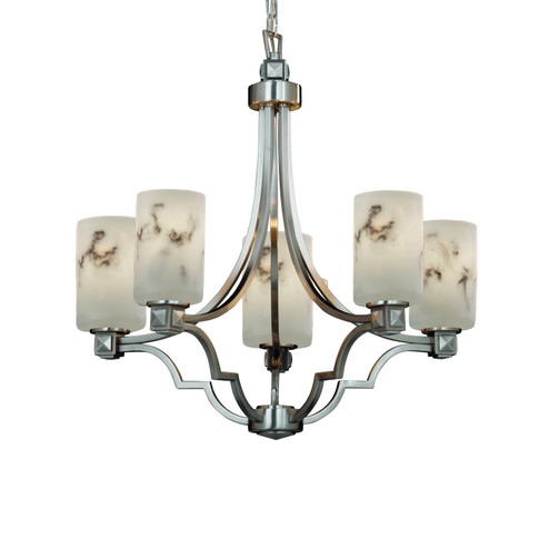 LumenAria Five Light Chandelier in Dark Bronze (102|FAL-8500-10-DBRZ)