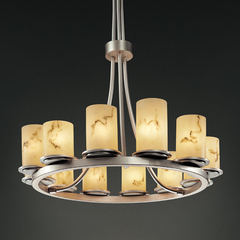 LumenAria LED Chandelier in Matte Black (102|FAL-8763-10-MBLK-LED12-8400)