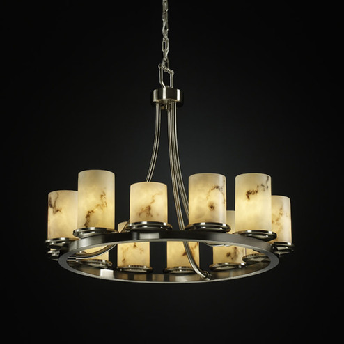 LumenAria LED Chandelier in Dark Bronze (102|FAL-8768-10-DBRZ-LED12-8400)