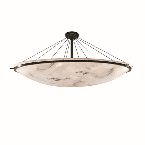 LumenAria 16 Light Semi-Flush Mount in Matte Black (102|FAL-9688-35-MBLK)