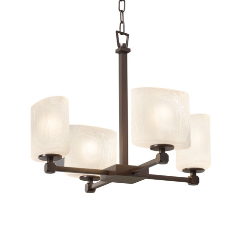 Fusion Four Light Chandelier in Matte Black (102|FSN-8420-30-FRCR-MBLK)