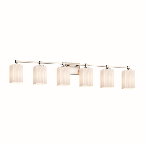 Fusion Six Light Bath Bar in Matte Black (102|FSN-8426-15-RBON-MBLK)