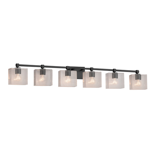 Fusion Six Light Bath Bar in Matte Black (102|FSN-8426-55-SEED-MBLK)