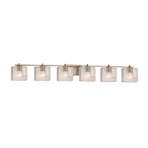 Fusion Six Light Bath Bar in Brushed Brass (102|FSN-8446-15-OPAL-BRSS)