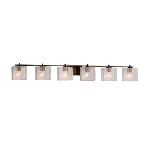 Fusion Six Light Bath Bar in Dark Bronze (102|FSN-8446-55-SEED-DBRZ)