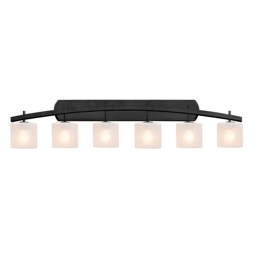 Fusion Six Light Bath Bar in Matte Black (102|FSN-8596-30-FRCR-MBLK)