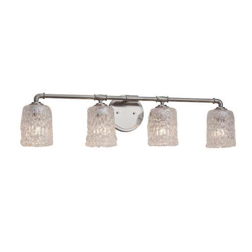 Veneto Luce LED Bath Bar in Brushed Nickel (102|GLA-8464-16-CLRT-NCKL-LED4-2800)