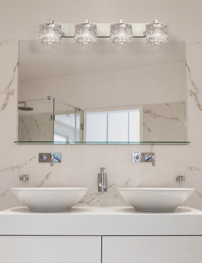 Veneto Luce LED Bath Bar in Polished Chrome (102|GLA-8924-30-LACE-CROM-LED4-2800)