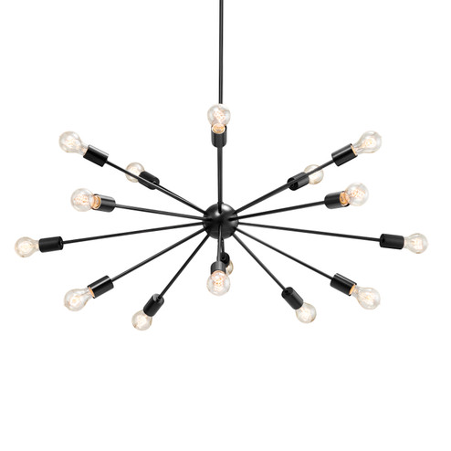 Axion 15 Light Chandelier in Dark Bronze (102|NSH-8027-DBRZ)