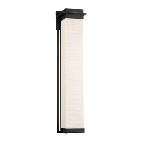 Porcelina LED Outdoor Wall Sconce in Matte Black (102|PNA-7546W-WAVE-MBLK)