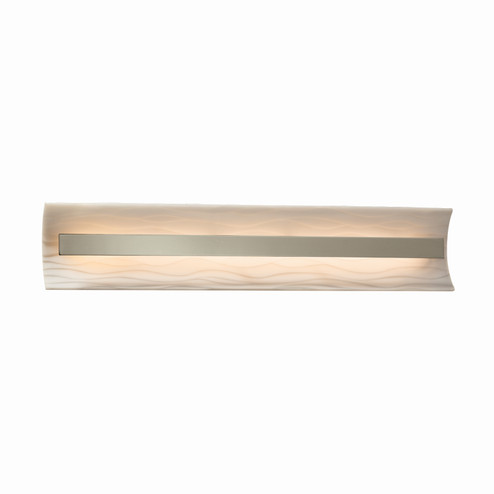 Porcelina LED Linear Bath Bar in Brushed Nickel (102|PNA-8625-WAVE-NCKL)