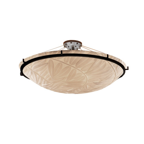 Porcelina Eight Light Semi-Flush Mount in Dark Bronze (102|PNA-9687-35-BMBO-DBRZ)