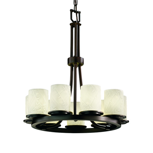 Limoges Nine Light Chandelier in Matte Black (102|POR-8766-10-BANL-MBLK)