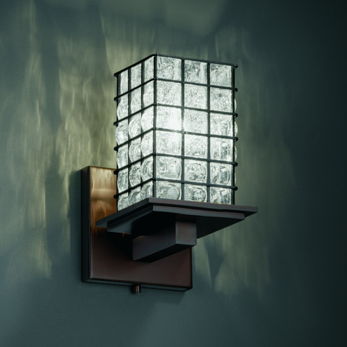 Wire Glass LED Wall Sconce in Matte Black (102|WGL-8671-15-GRCB-MBLK-LED1-700)
