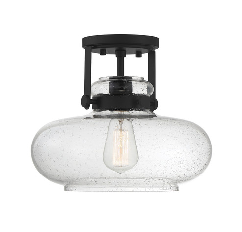 One Light Semi-Flush Mount in Matte Black (446|M60064MBK)