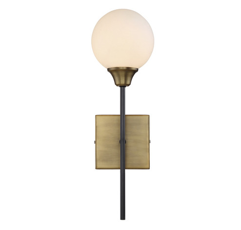 Mscon One Light Wall Sconce in Oiled Rubbed Bronze with Natural Brass (446|M90003-79)