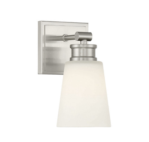 One Light Wall Sconce in Brushed Nickel (446|M90072BN)