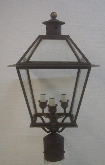 Kojan Three Light Post Mount in Dark Copper (265|91422DCC)