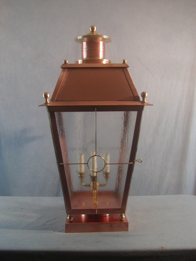 Fairmont Four Light Pier Mount in Raw Copper (265|FA4733PIERRCS)