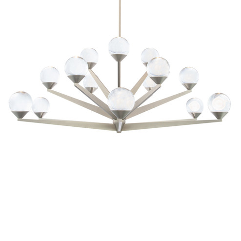 Double Bubble LED Chandelier in Satin Nickel (281|PD-82042-SN)