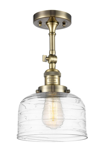 Franklin Restoration LED Semi-Flush Mount in Antique Brass (405|201F-AB-G713-LED)