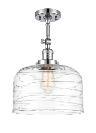 Franklin Restoration One Light Semi-Flush Mount in Polished Chrome (405|201F-PC-G713-L)