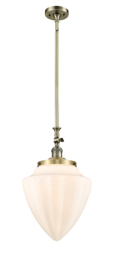 Franklin Restoration One Light Mini Pendant in Antique Brass (405|206-AB-G661-12)
