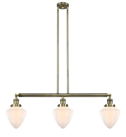 Franklin Restoration LED Island Pendant in Antique Brass (405|213-AB-G661-7-LED)