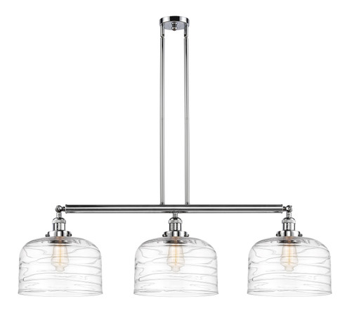 Franklin Restoration Three Light Island Pendant in Polished Chrome (405|213-PC-G713-L)