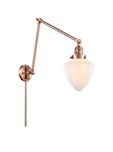 Franklin Restoration LED Swing Arm Lamp in Antique Copper (405|238-AC-G661-7-LED)