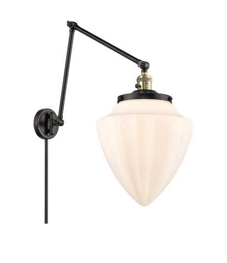 Franklin Restoration LED Swing Arm Lamp in Black Antique Brass (405|238-BAB-G661-12-LED)
