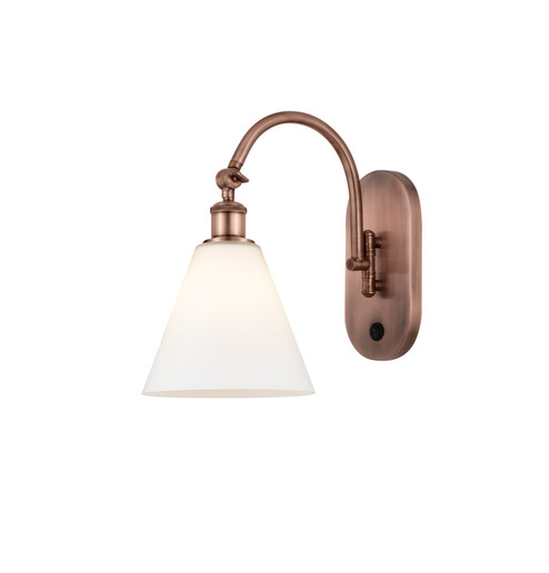 Ballston One Light Wall Sconce in Antique Copper (405|518-1W-AC-GBC-81)