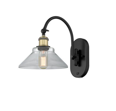 Ballston One Light Wall Sconce in Black Antique Brass (405|518-1W-BAB-G132)