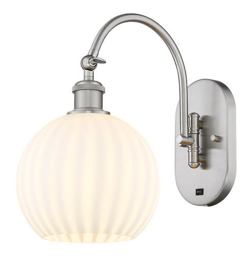 Ballston LED Wall Sconce in Polished Nickel (405|518-1W-PN-G1213-8-LED)