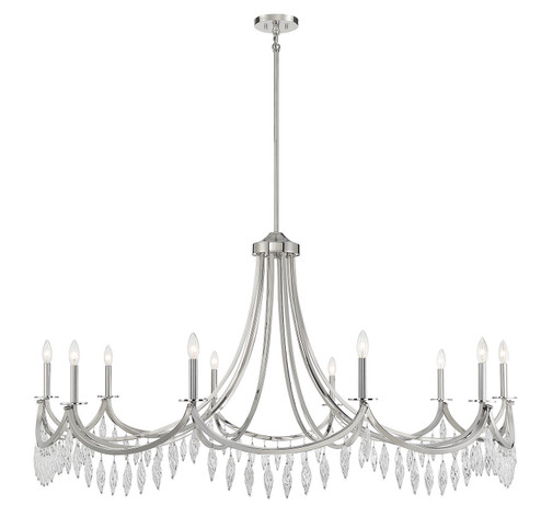 Kameron Ten Light Chandelier in Polished Nickel (51|1-1805-10-109)