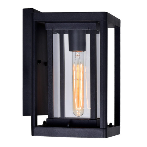 Mulvane One Light Outdoor Wall Lantern in Black (401|0415W7-1-101)