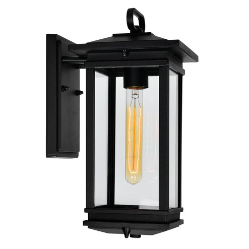 Oakwood One Light Outdoor Wall Lantern in Black (401|0422W7-1-101)