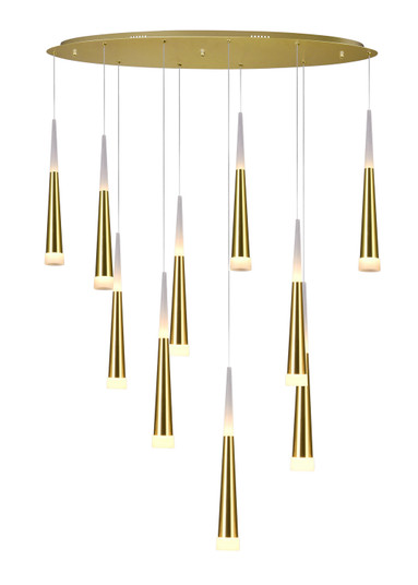 Andes LED Pendant in Satin Gold (401|1103P40-10-602)