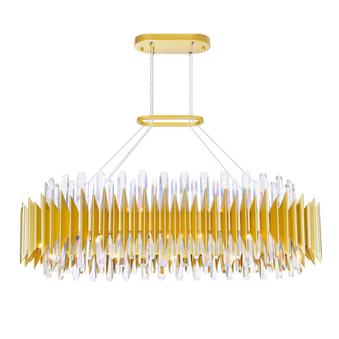 Cityscape 20 Light Chandelier in Satin Gold (401|1247P39-20-602-O) Cityscape 20 Light Chandelier in Satin Gold (401|1247P39-20-602-O)